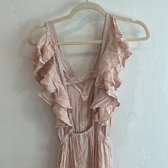 Palma Australia Pink Ruffle Maxi Dress - Picture 4 of 6